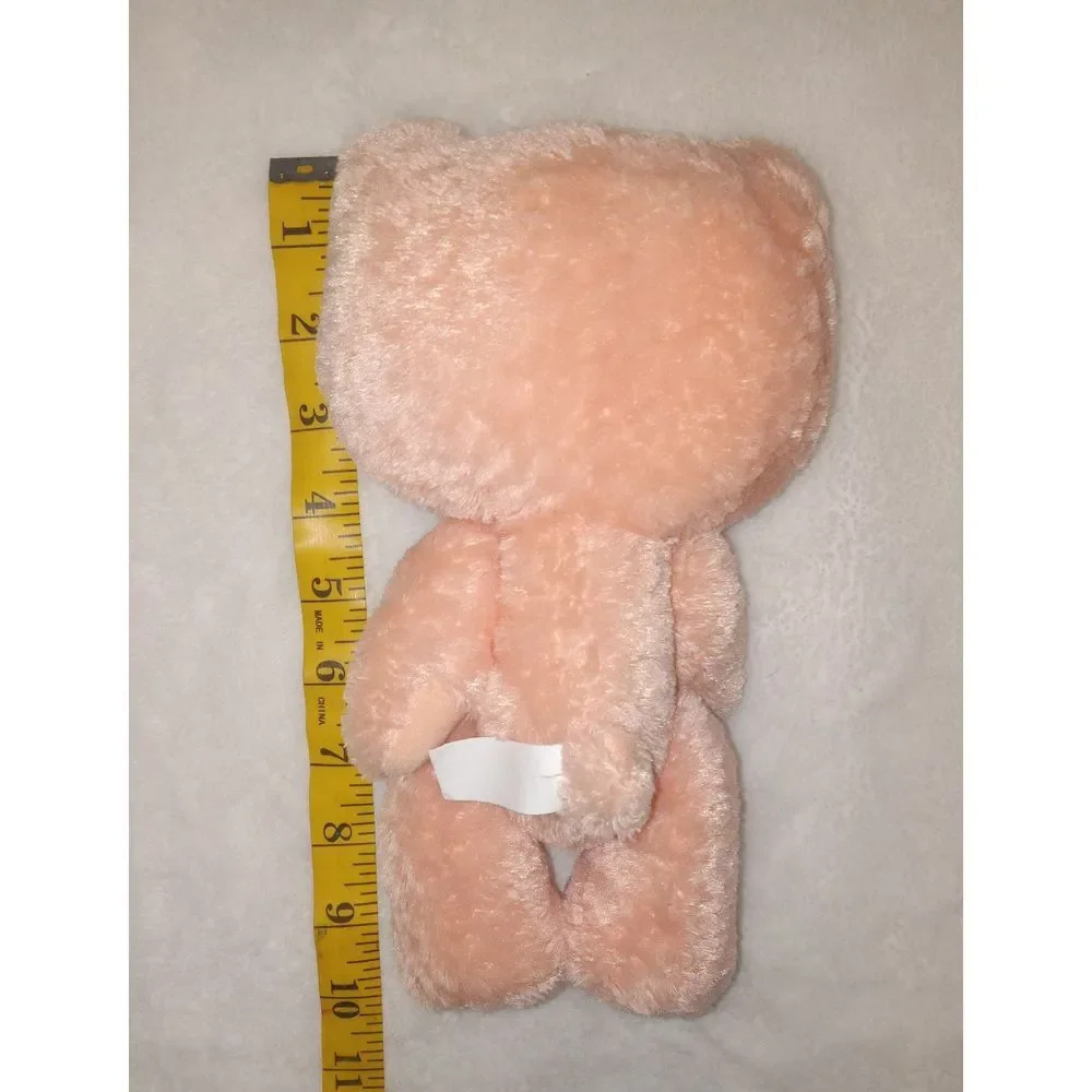 Rare 2004 Sanrio‎ Hello Kitty Plush Peach Poseable 10 Inch